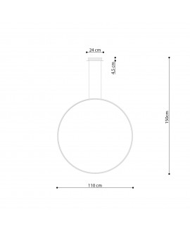 Lampa wisząca RIO 110 złota LED 3000K Sollux TH.179