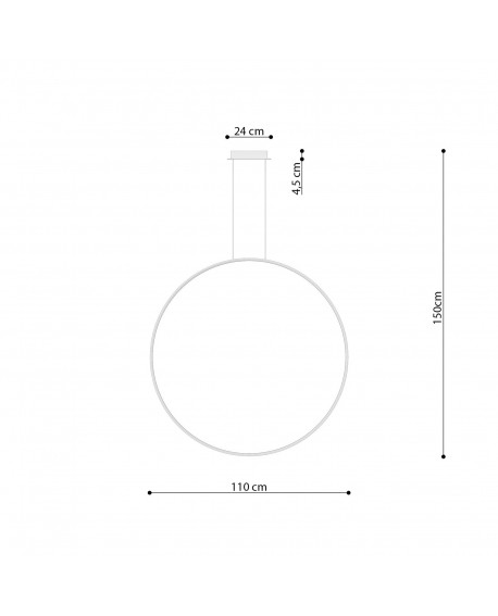 Lampa wisząca RIO 110 złota LED 3000K Sollux TH.179