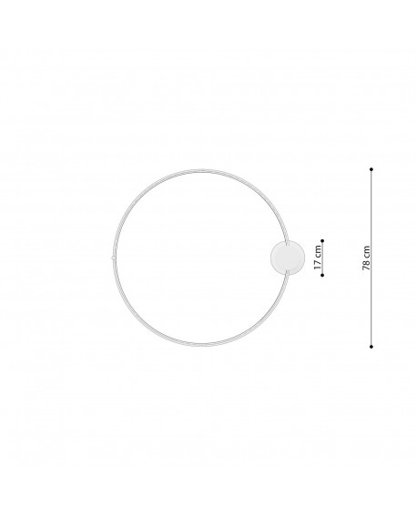 Plafon RIO 78 złoty LED 3000K Sollux TH.224