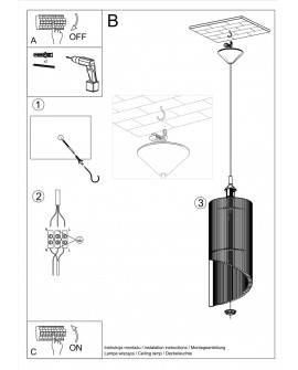 Lampa wisząca ALEXIA Sollux SL.0640