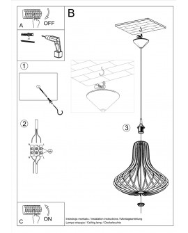 Lampa wisząca ELZA Sollux SL.0641