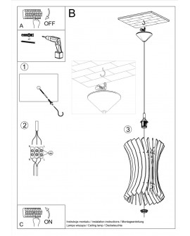 Lampa wisząca ORIANA Sollux SL.0642