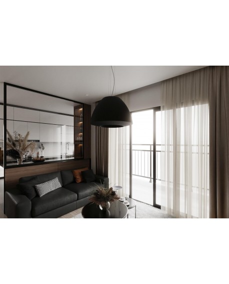 Żyrandol BELLA 60 czarny Sollux SL.0734