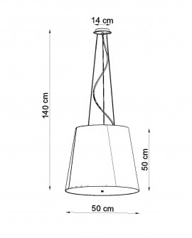 Żyrandol GENEVE 50 biały Sollux SL.0735