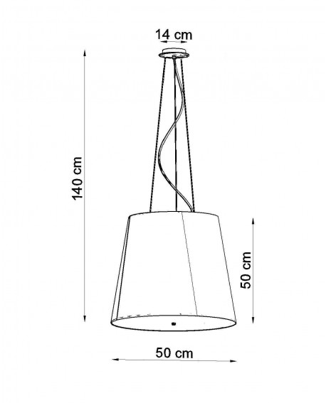 Żyrandol GENEVE 50 biały Sollux SL.0735