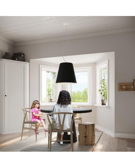 Żyrandol GENEVE 50 czarny Sollux SL.0736