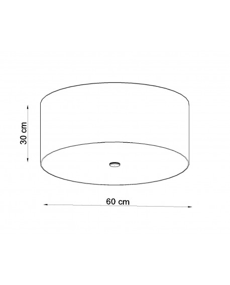 Plafon OTTO 60 czarny Sollux SL.0792