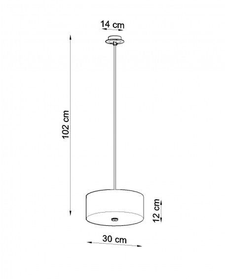 Żyrandol SKALA 30 biały Sollux SL.0755