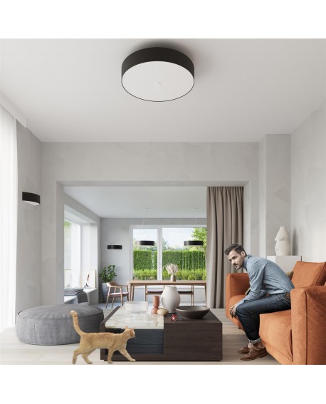 Żyrandol SKALA 90 czarny Sollux SL.0806