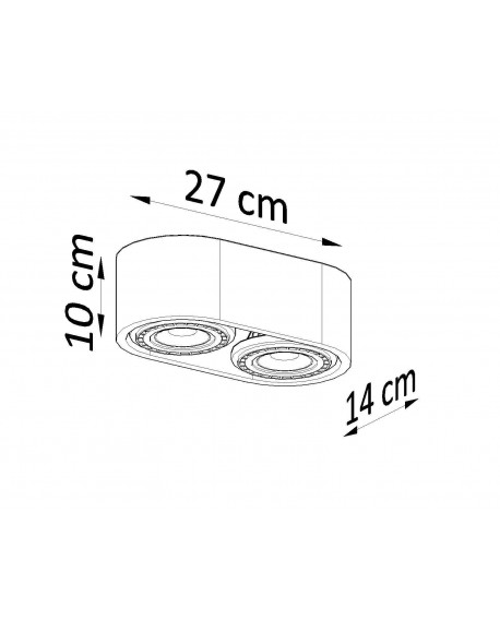 Plafon BASIC 2 naturalne drewno Sollux SL.0914