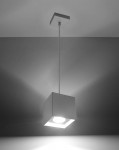 Lampa wisząca QUAD 1 biały Sollux SL.0062