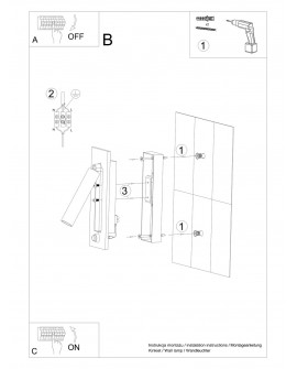 Kinkiet ENIF czarny Sollux SL.0956