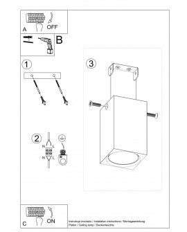 Plafon KEKE 10 dąb Sollux SL.1040