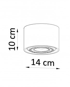 Plafon BASIC 1 naturalne drewno Sollux SL.0913