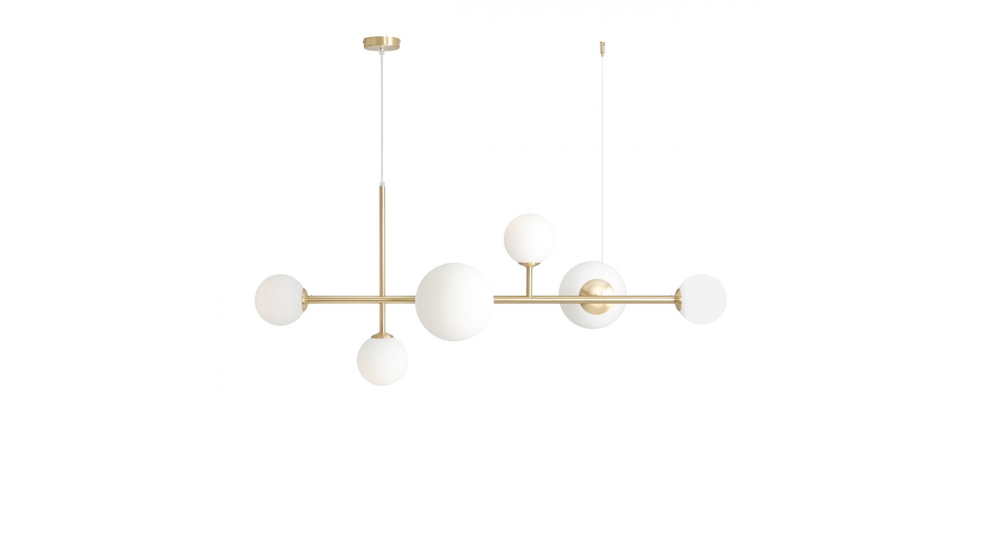 lampa wisząca dione 6 brass aldex – widok główny produktu