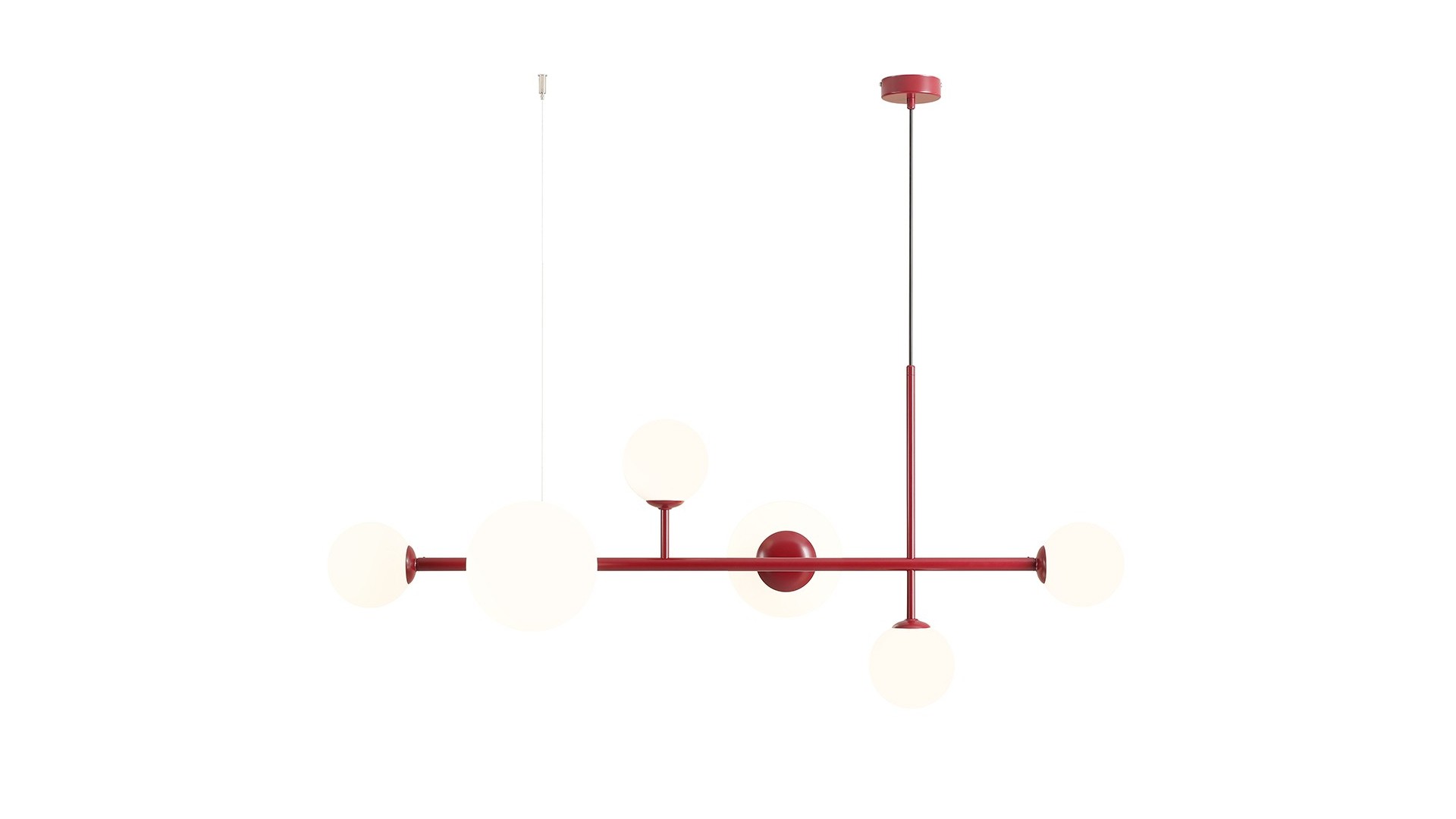 LAMPA WISZĄCA DIONE 6 RED WINE ALDEX 1092K15