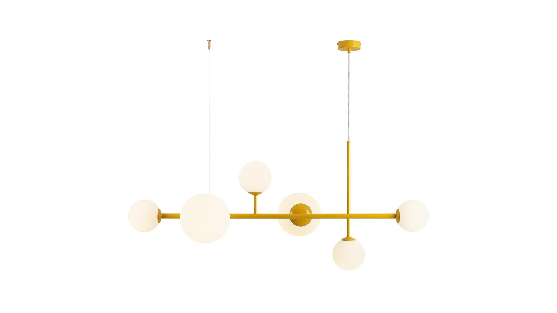 LAMPA WISZĄCA DIONE 6 MUSTARD ALDEX 1092K14