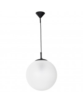 LAMPA WISZĄCA GLOBE BLACK (mleczna kula) ALDEX 562G6