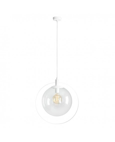 LAMPA WISZĄCA AURA WHITE TRANSPARENT ALDEX 1065G