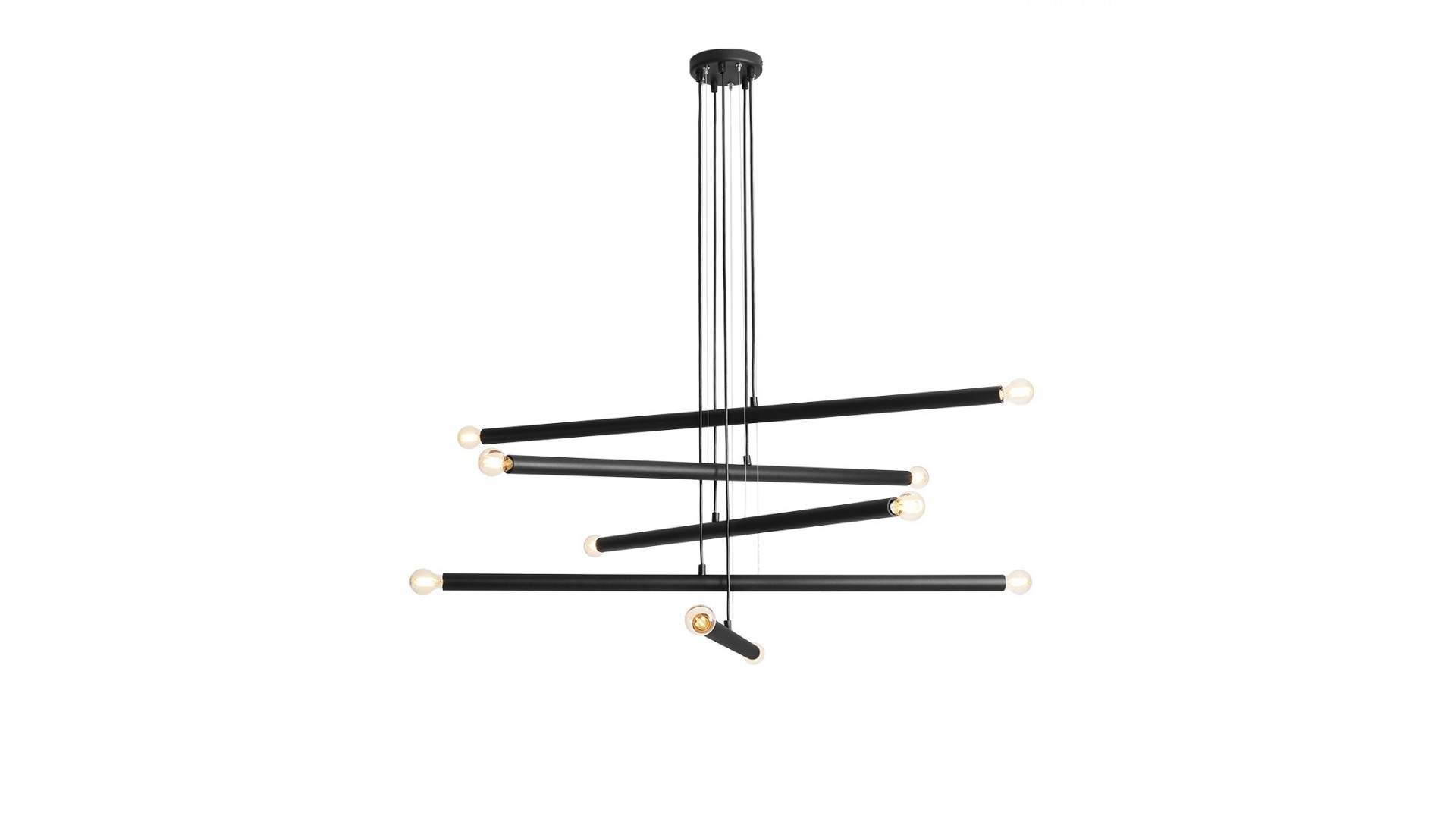 LAMPA WISZĄCA TUBO 10 BLACK ALDEX 1072M1