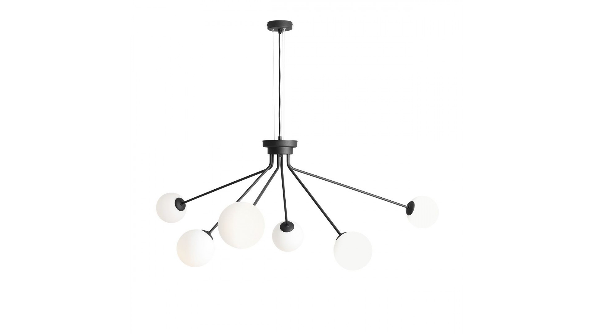 LAMPA WISZĄCA HOLM 6 BLACK ALDEX 1082K1