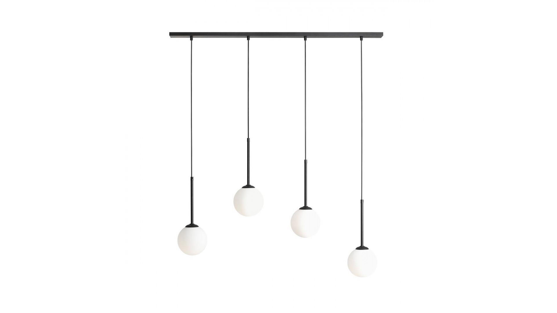 LAMPA WISZĄCA BOSSO 4 BLACK ALDEX 1087L1