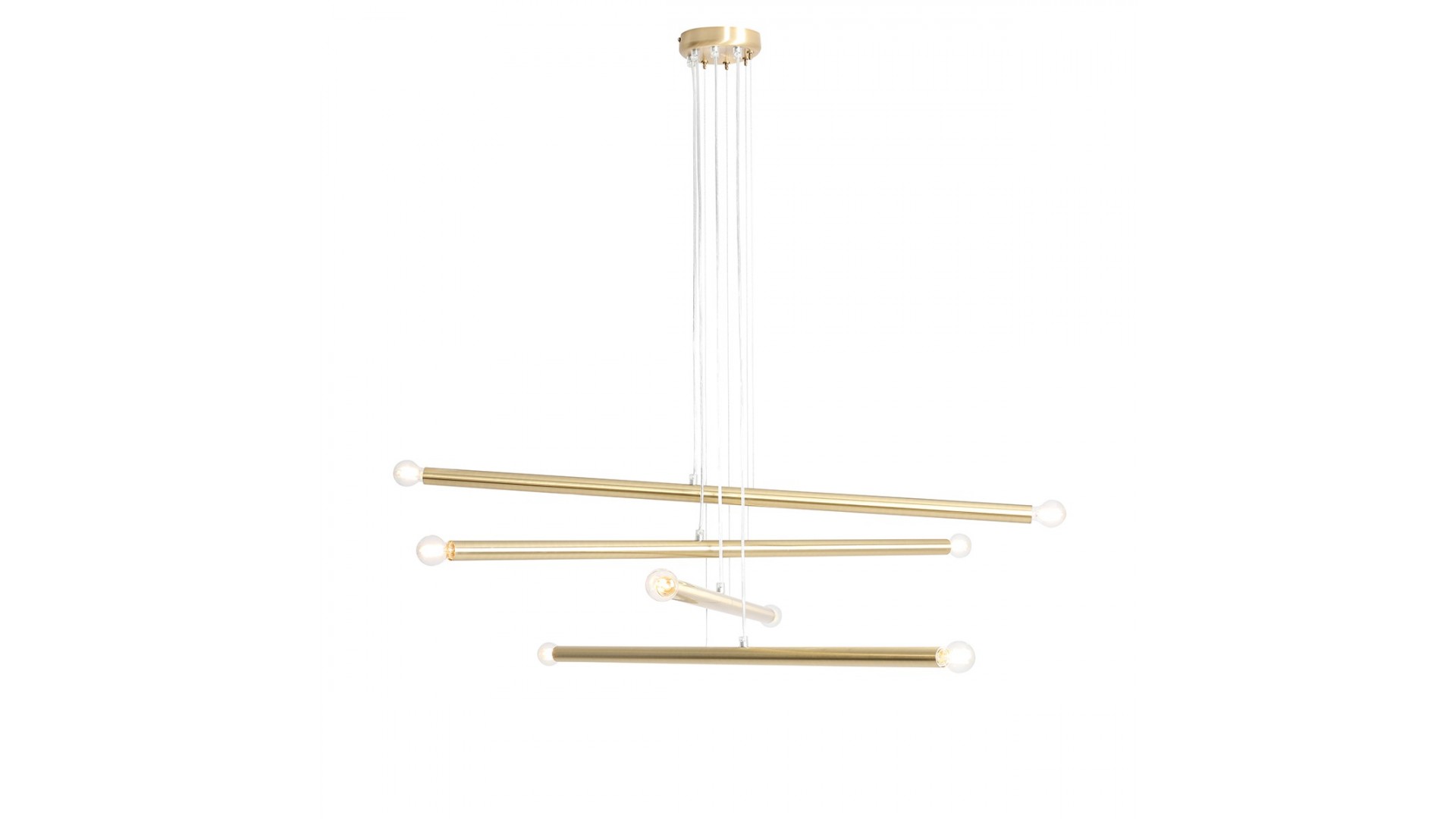 LAMPA WISZĄCA TUBO 8 BRASS ALDEX 1072P40