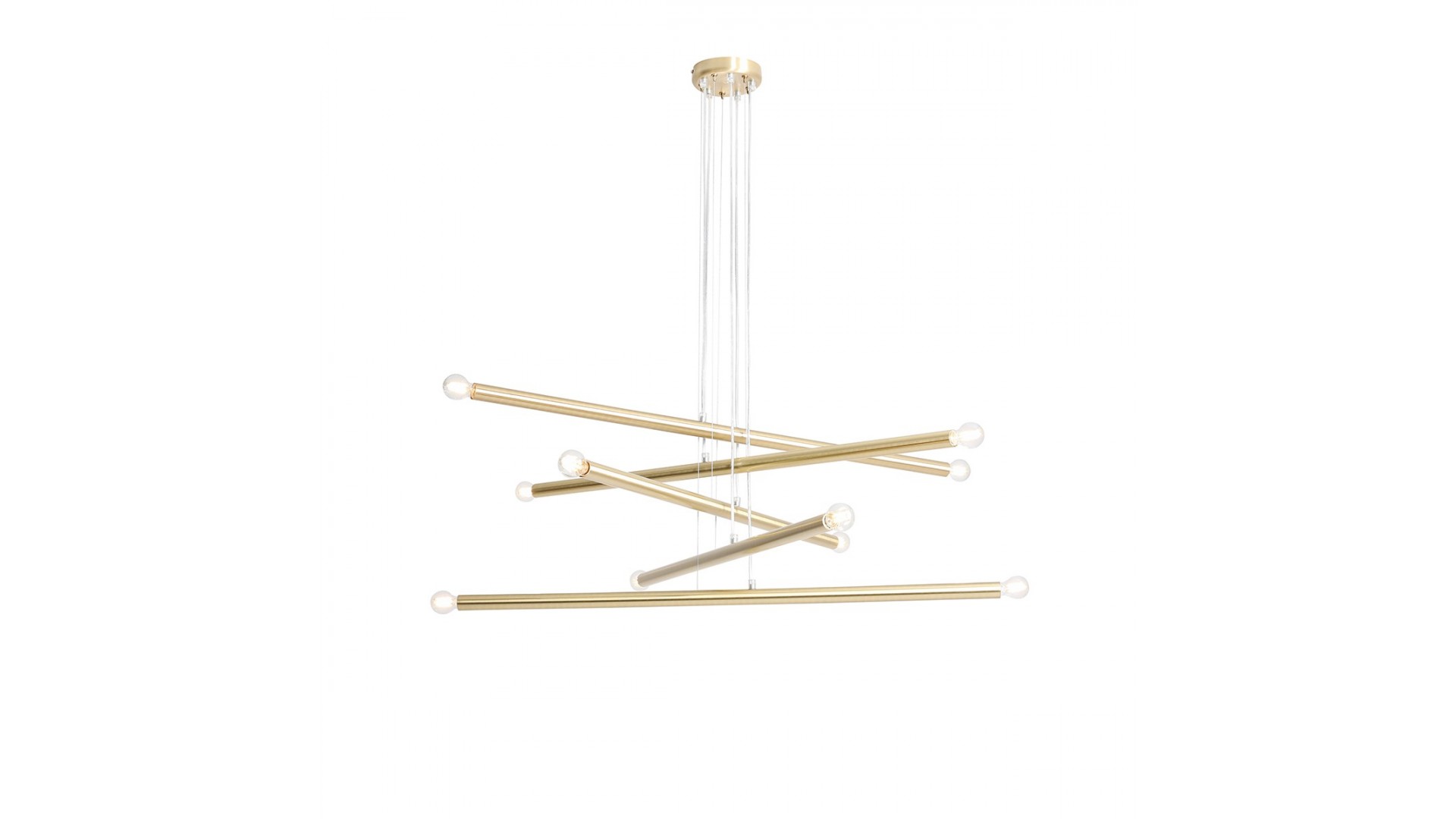 LAMPA WISZĄCA TUBO 10 BRASS ALDEX 1072M40