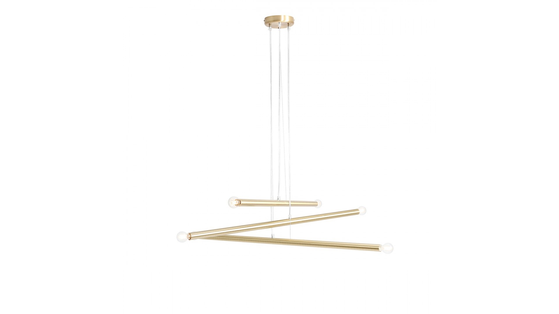 LAMPA WISZĄCA TUBO 6 BRASS ALDEX 1072K40