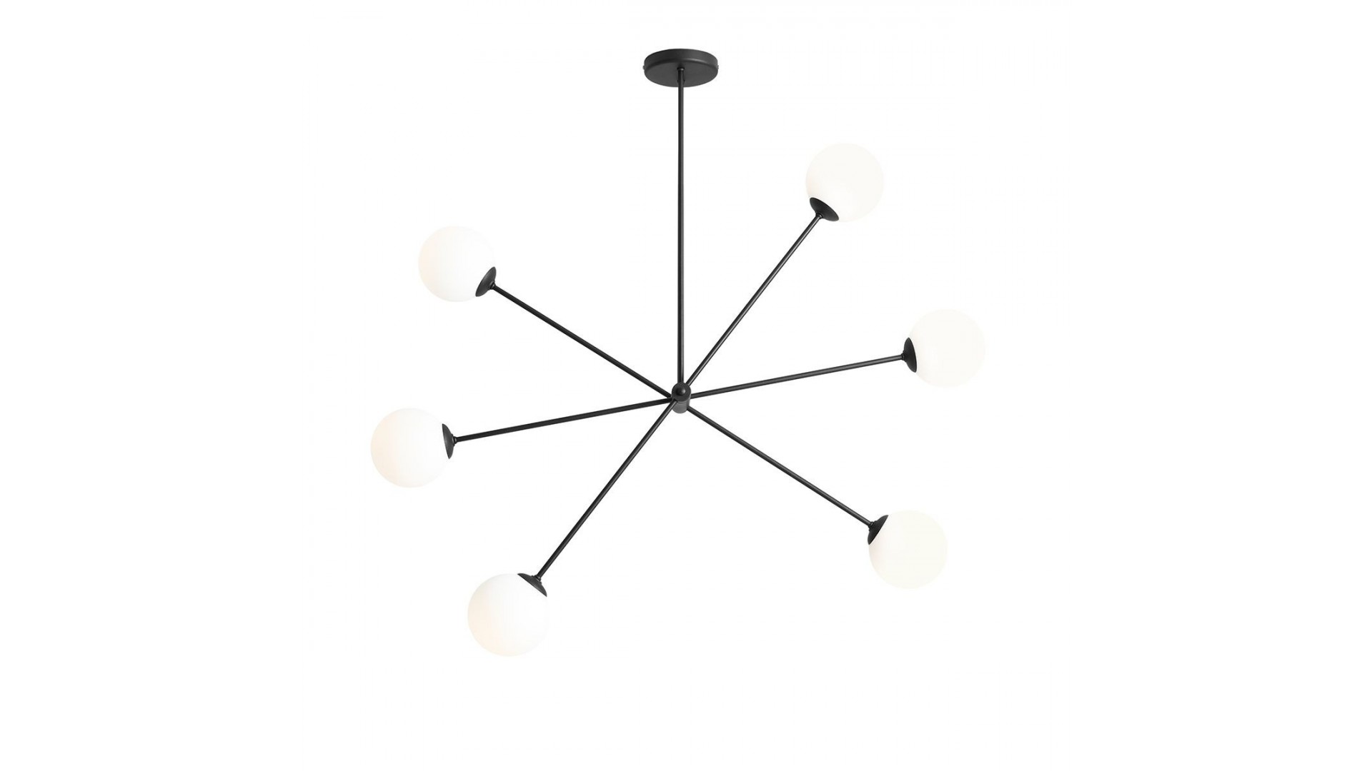 PLAFON OHIO 6 BLACK ALDEX 1081PL_K1