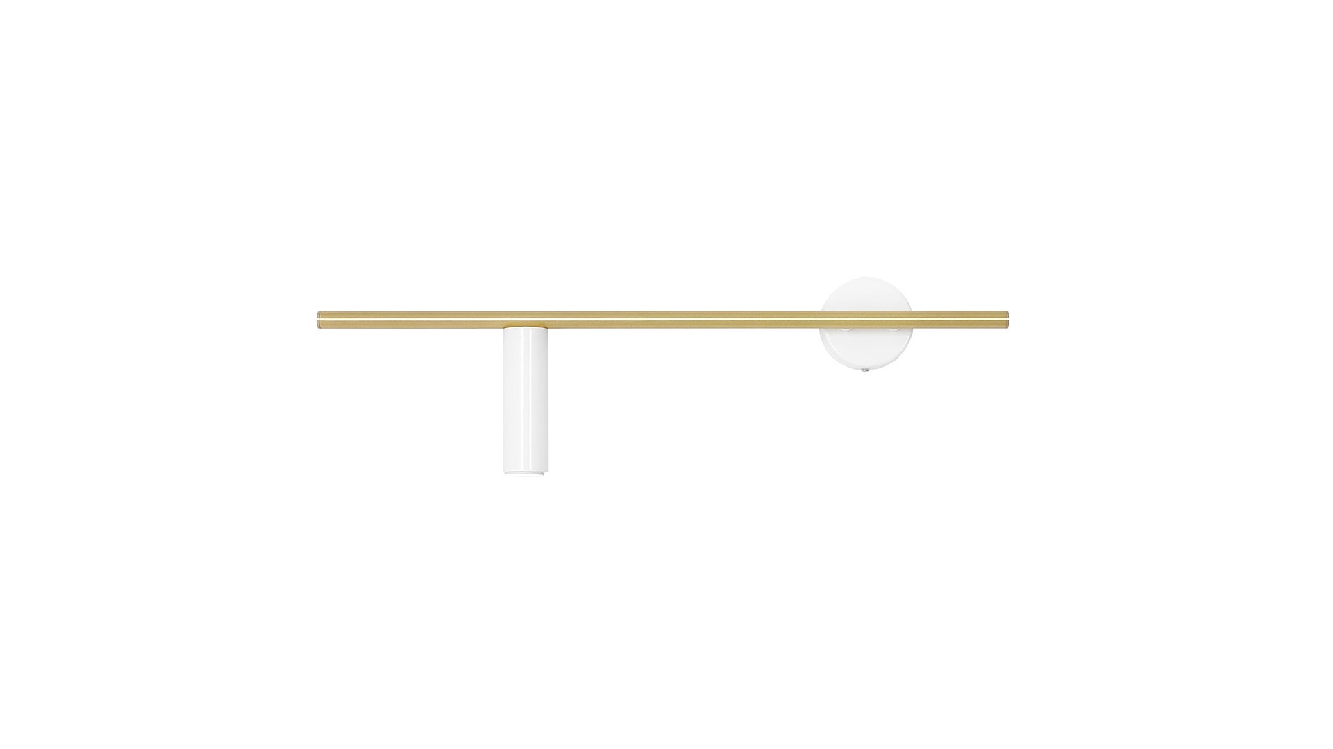KINKIET TREVO WHITE BRASS (left) ALDEX 1097C40