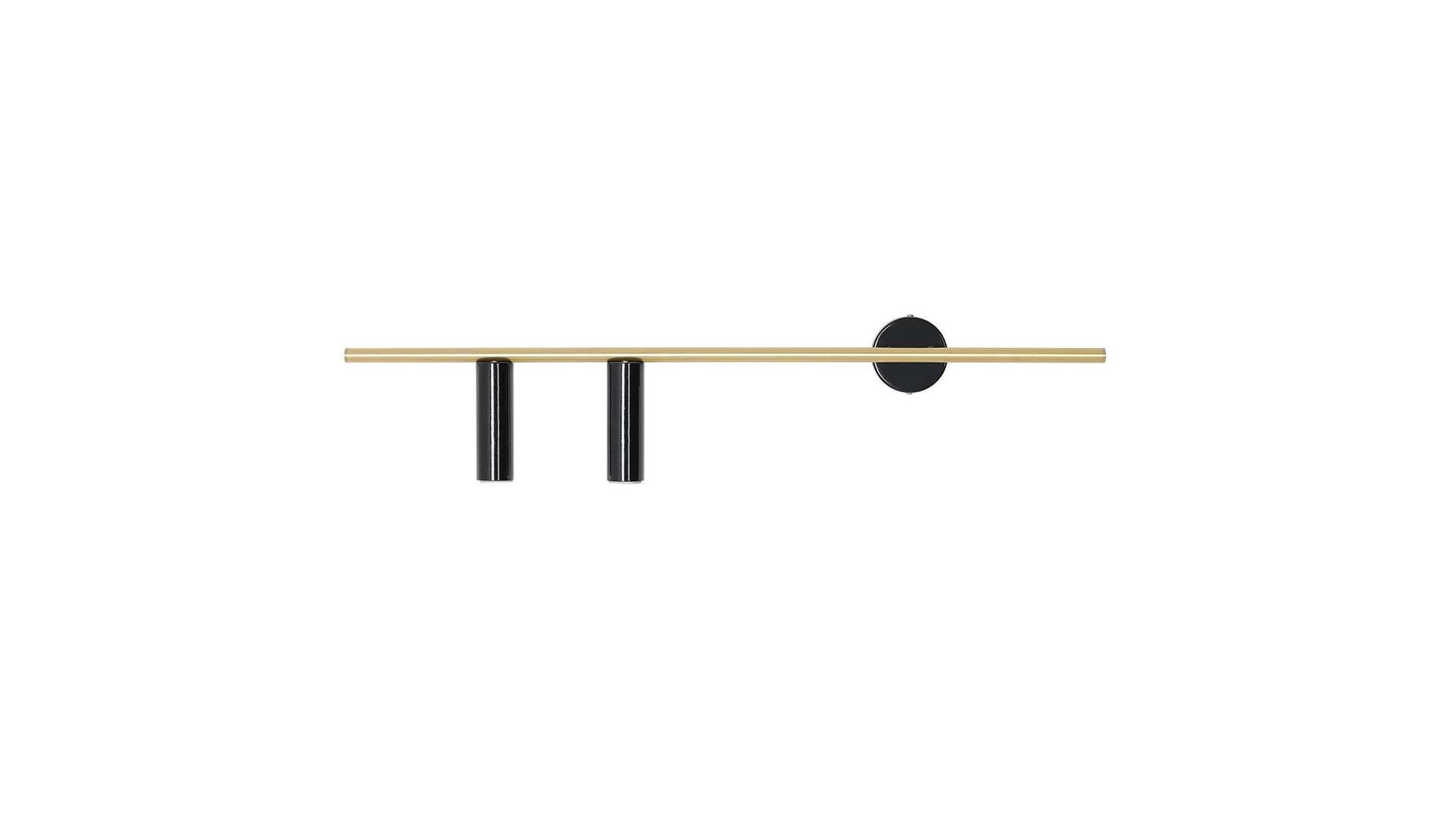 KINKIET TREVO 2 BLACK BRASS (left) ALDEX 1083D40