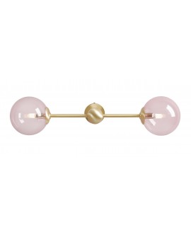 KINKIET PINK PEARL S 2 BRASS ALDEX 1112D40_S