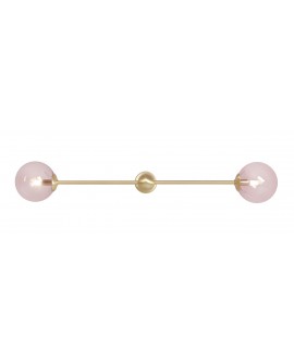 KINKIET PINK PEARL L 2 BRASS ALDEX 1112D40_L