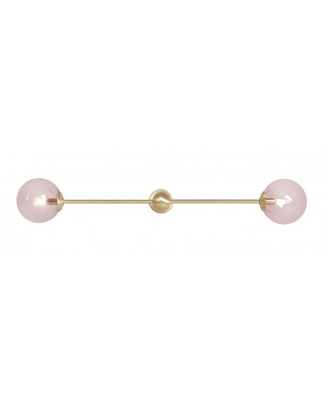 KINKIET PINK PEARL L 2 BRASS ALDEX 1112D40_L