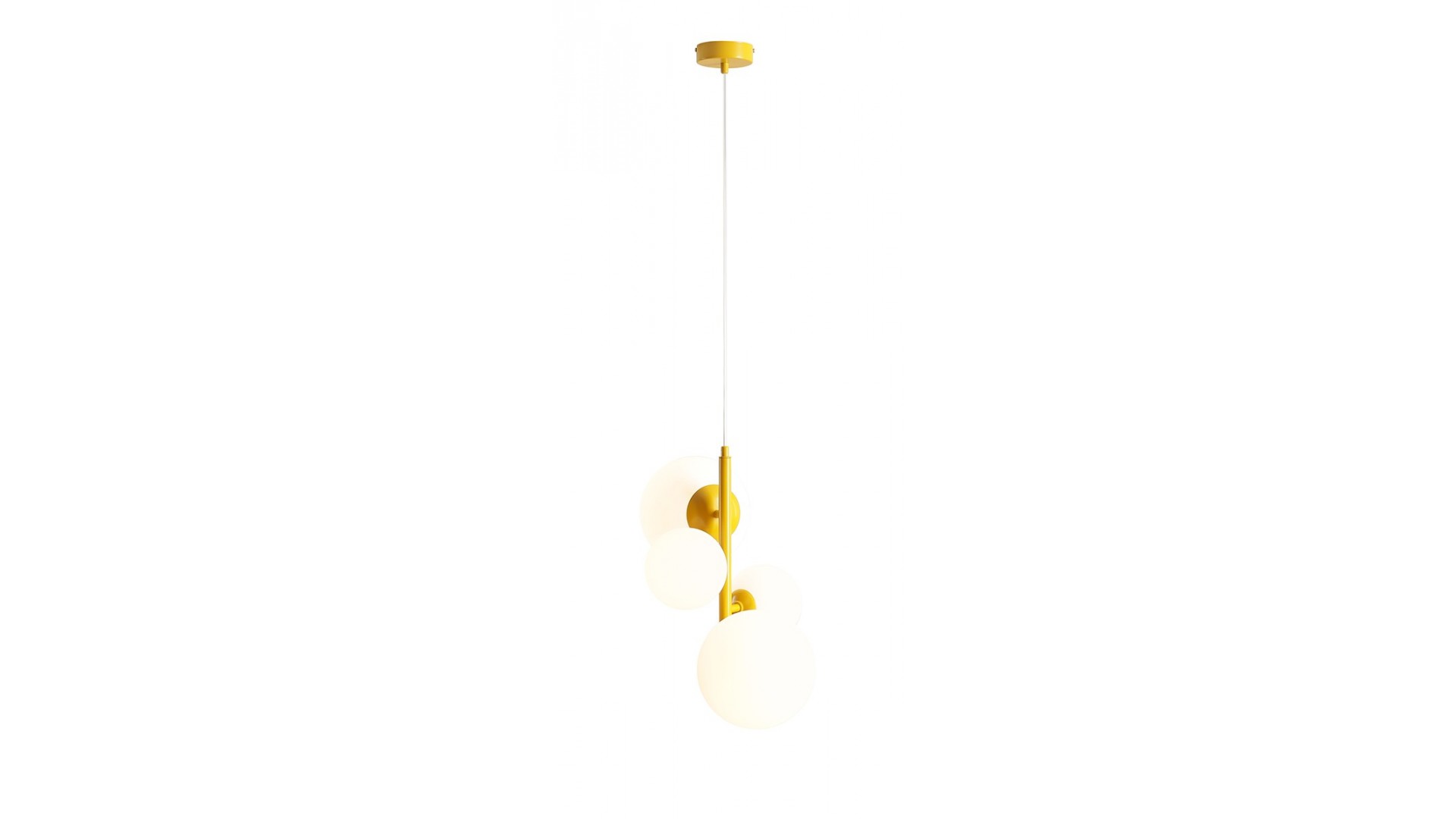 LAMPA WISZĄCA BLOOM 4 MUSTARD ALDEX 1091L14