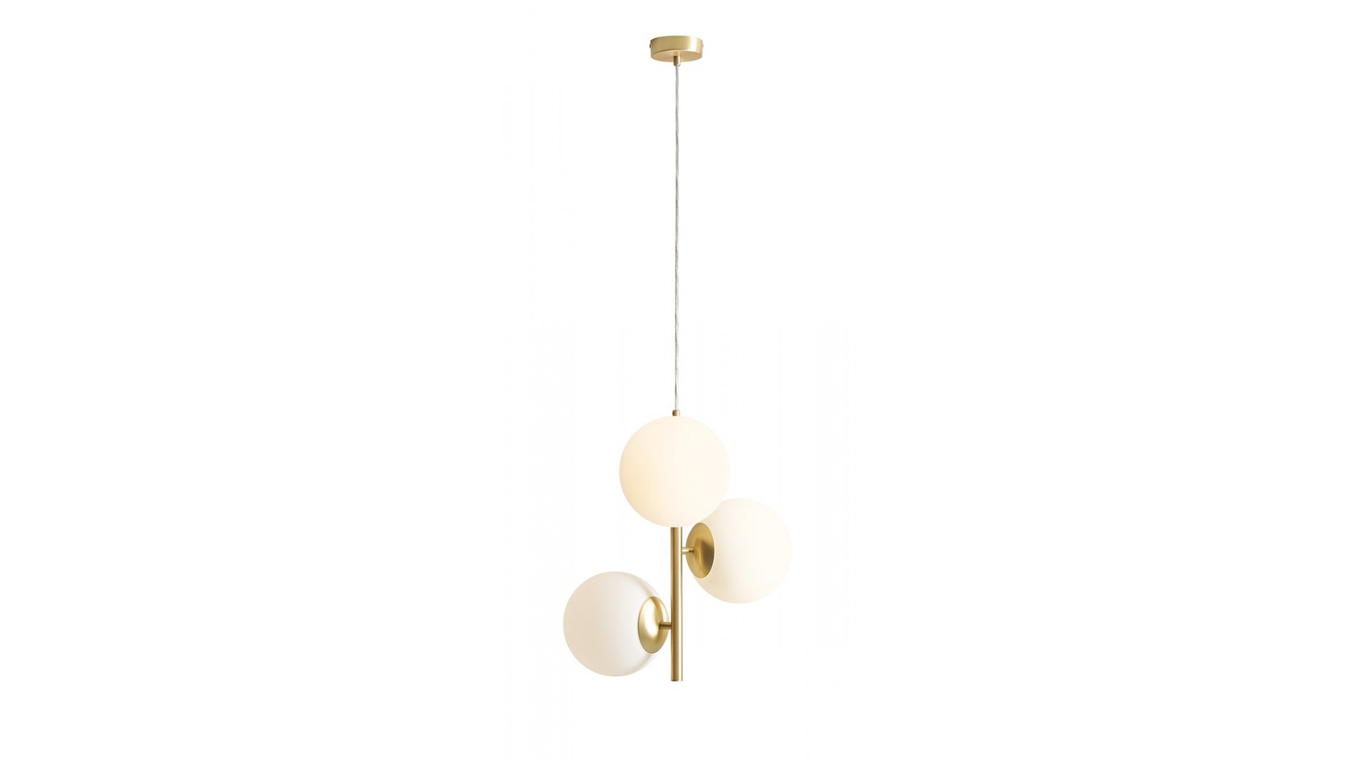 LAMPA WISZĄCA FIN 3 BRASS M ALDEX 1120E40_M