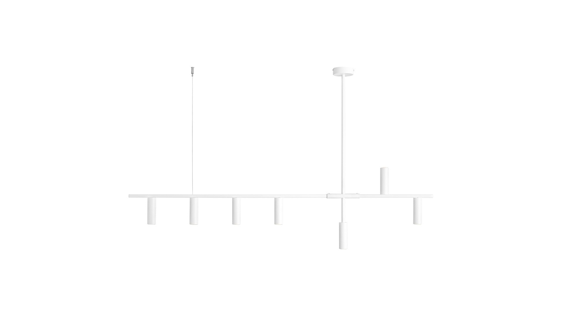 LAMPA WISZĄCA TREVO 7 ALL WHITE ALDEX 1104T