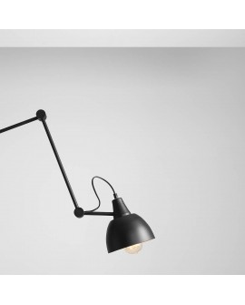 LAMPA STOJĄCA AIDA BLACK (złoty środek klosza) ALDEX 843A 