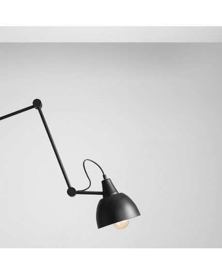 LAMPA STOJĄCA AIDA BLACK (złoty środek klosza) ALDEX 843A 