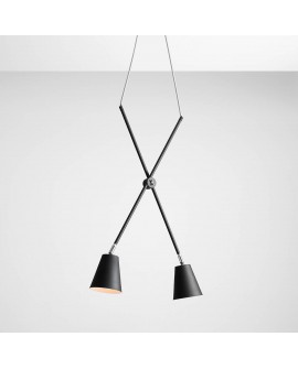 LAMPA WISZĄCA ARTE 2 BLACK ALDEX 1008H1