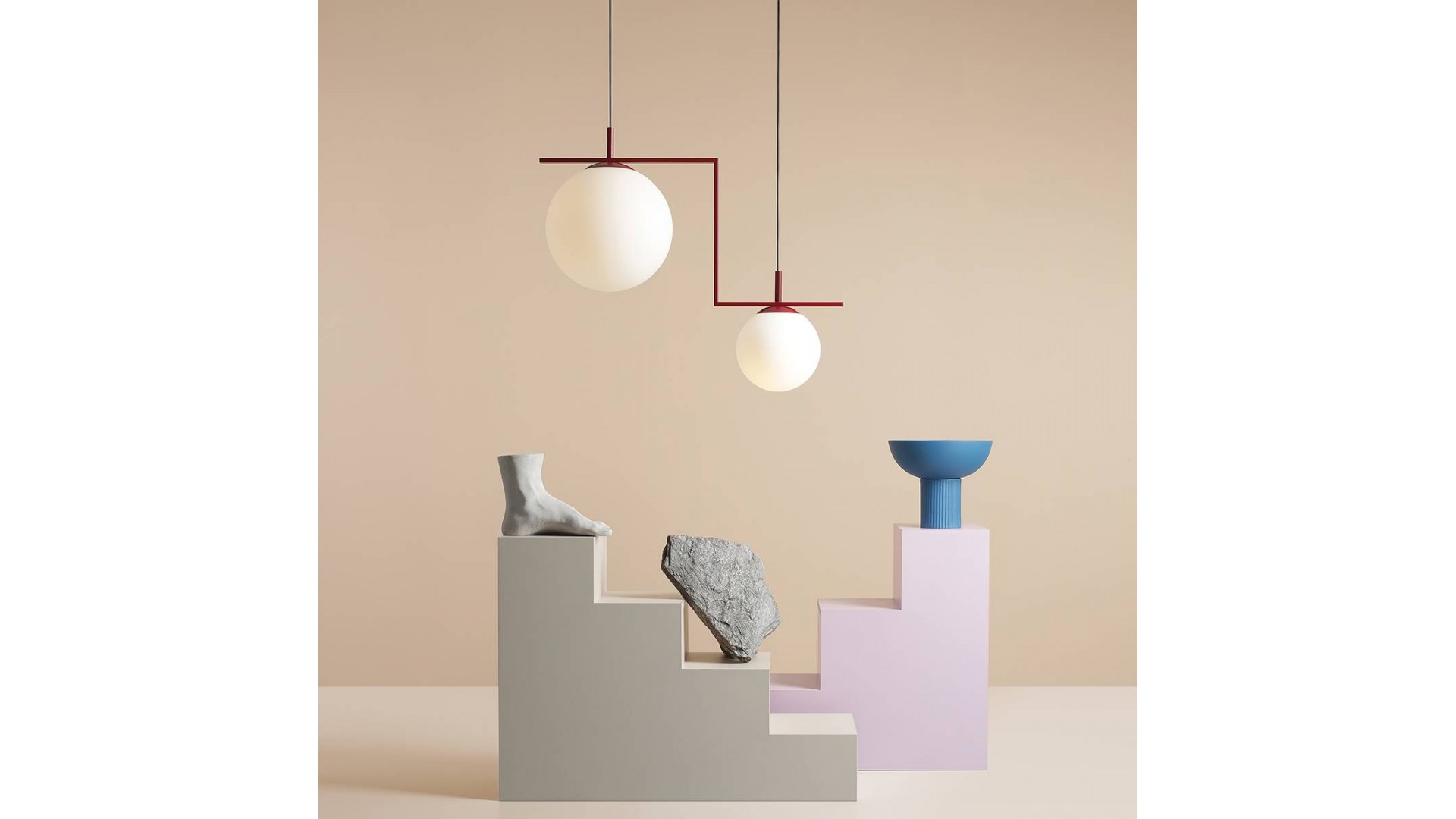 LAMPA WISZĄCA ZAC 2 RED WINE MATTE ALDEX 1038H15_2