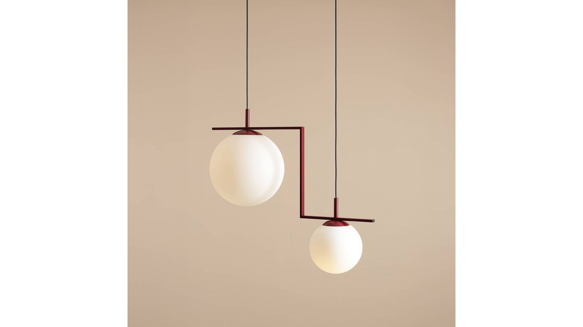 LAMPA WISZĄCA ZAC 2 RED WINE MATTE ALDEX 1038H15_2