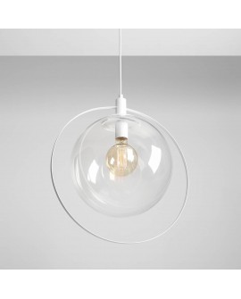 LAMPA WISZĄCA AURA WHITE TRANSPARENT ALDEX 1065G