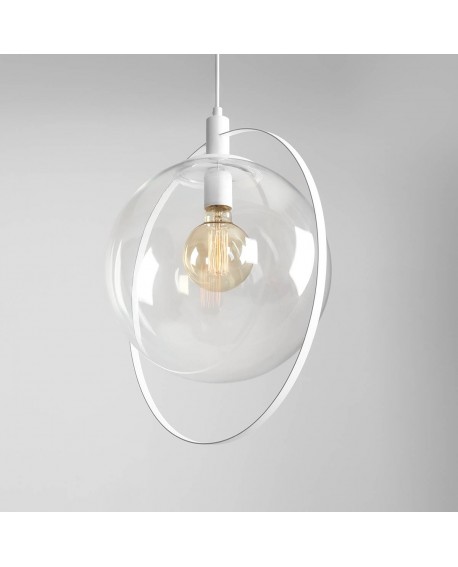 LAMPA WISZĄCA AURA WHITE TRANSPARENT ALDEX 1065G