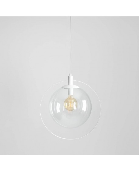 LAMPA WISZĄCA AURA WHITE TRANSPARENT ALDEX 1065G