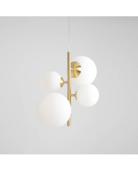 LAMPA WISZĄCA BLOOM 4 BRASS ALDEX 1091L40