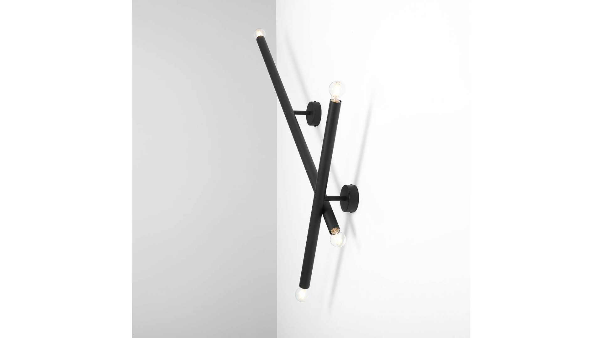 KINKIET TUBO 2 BLACK L ALDEX 1072D1_L