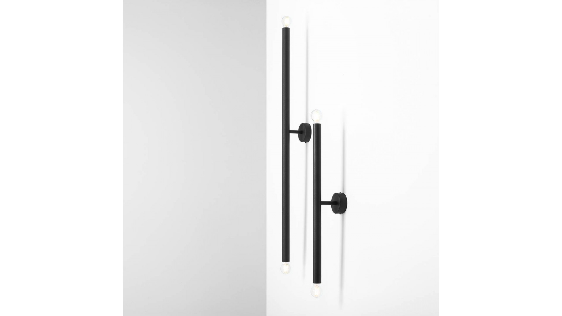 KINKIET TUBO 2 BLACK L ALDEX 1072D1_L