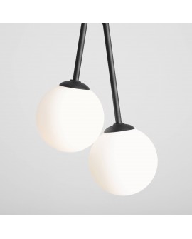 LAMPA WISZĄCA BOSSO 4 BLACK ALDEX 1087L1